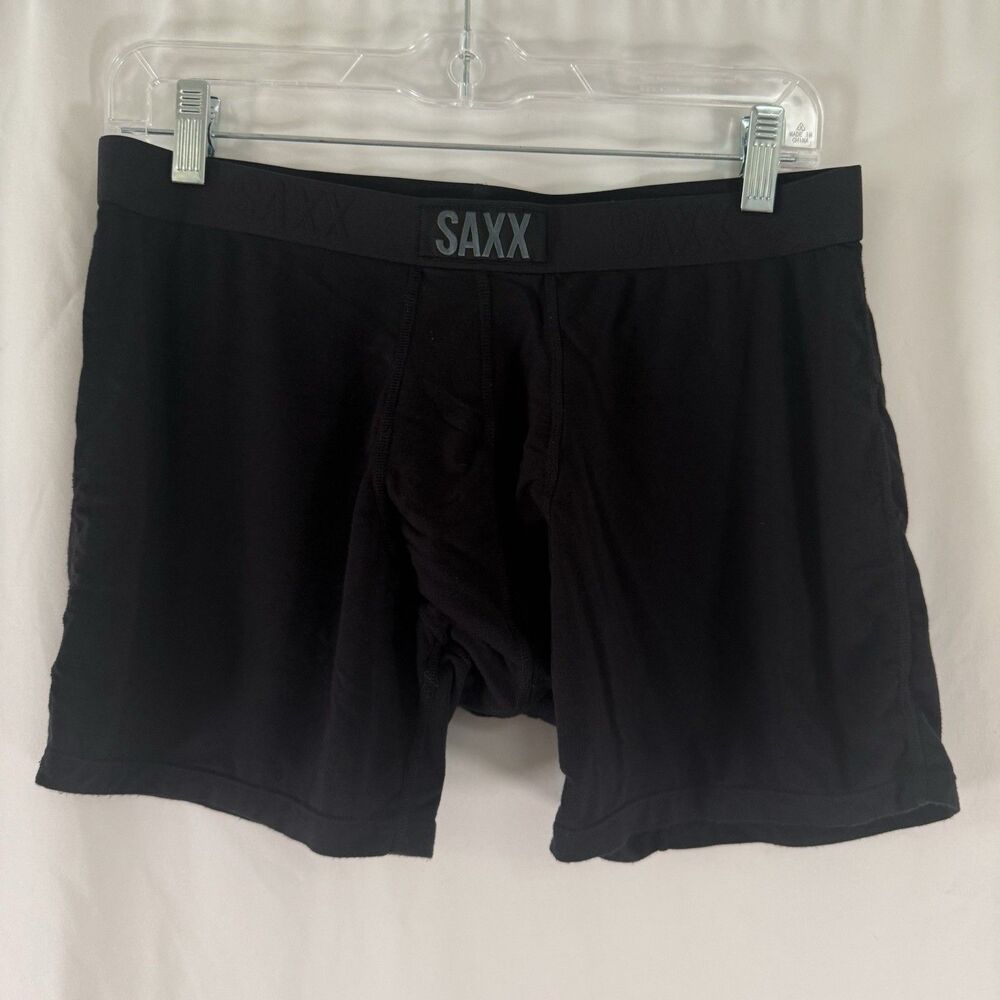 Saxx Vibe Boxer Briefs Men's XL Black Pull On Ballpark Pouch Stretch